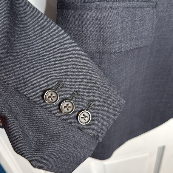 Banana Republic Women’s Navy Wool Blazer Button-front Classic Jacket W1145 Sz 10 - Picture 3 of 9